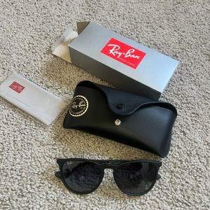 NWT (NIB) Ray-Ban Erika sunglasses rubber black
